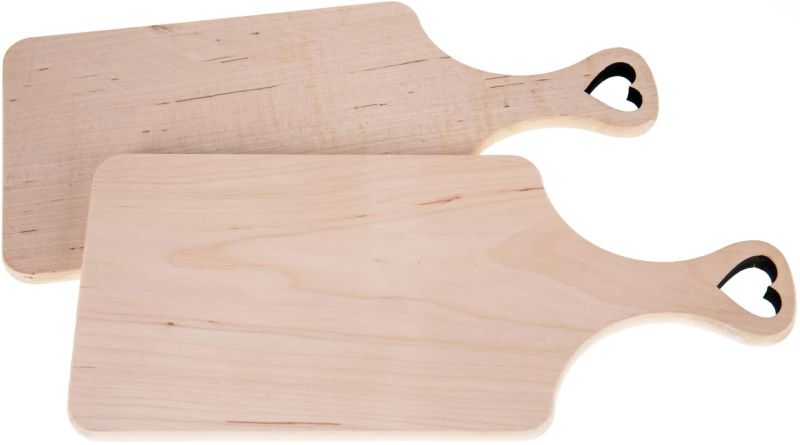 Schneidebrett mit Griff aus europäischem FSC®-Al - 320 x 140 x 12 mm
