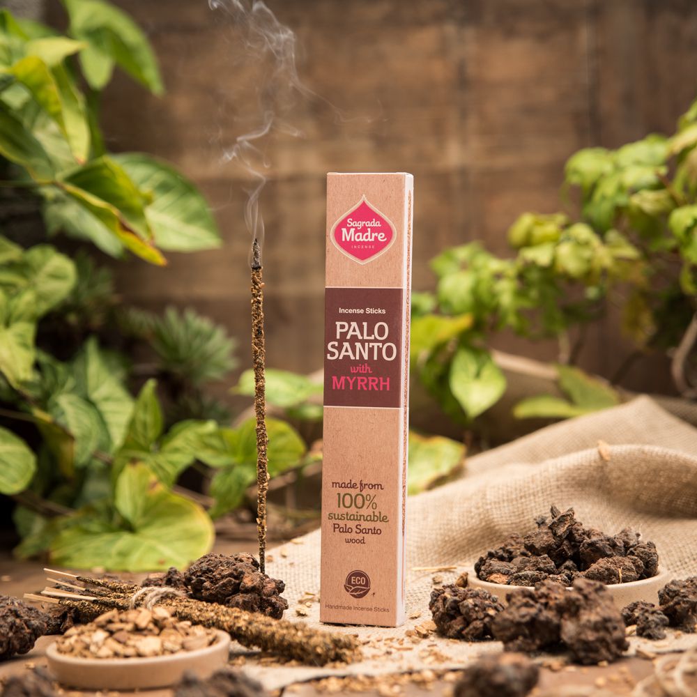 Sagrada Madre Rökelsepinnar "Palo Santo och Myrra"
