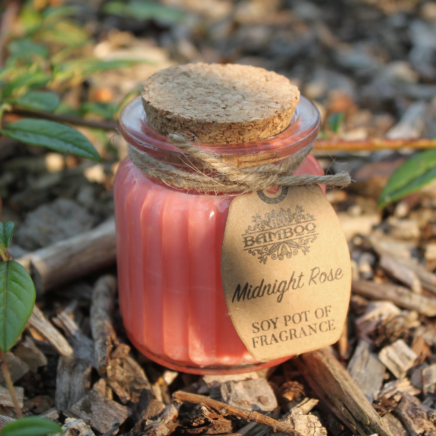 Ljus av sojavax i glasburk – Midnight Rose