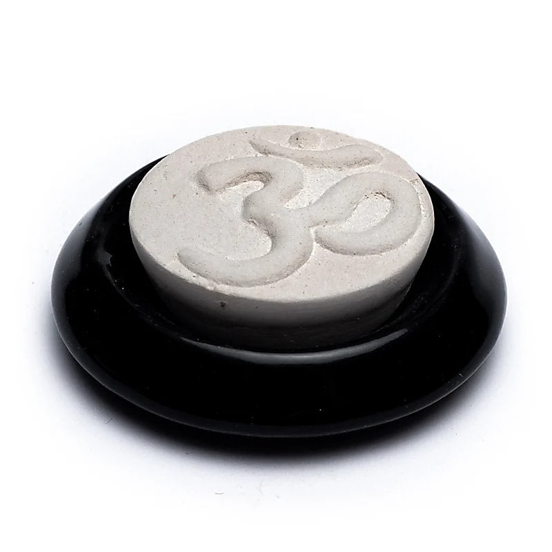Aromastein-Diffusor „OM“ schwarz – 75 mm