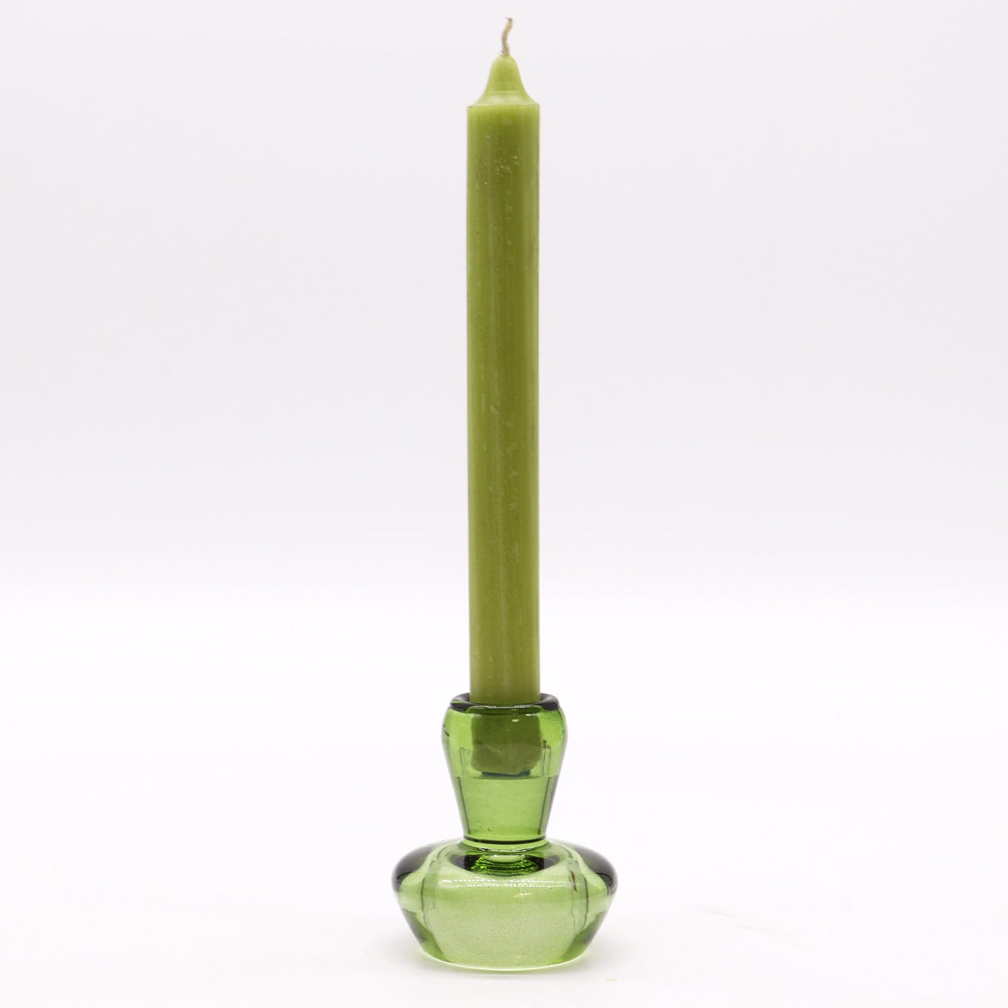 Svampformad Vändbar Ljushållare Glas Jade