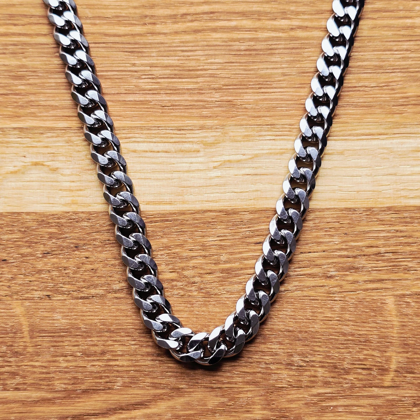 Linkchain halskedja 9mm – rostfritt stål