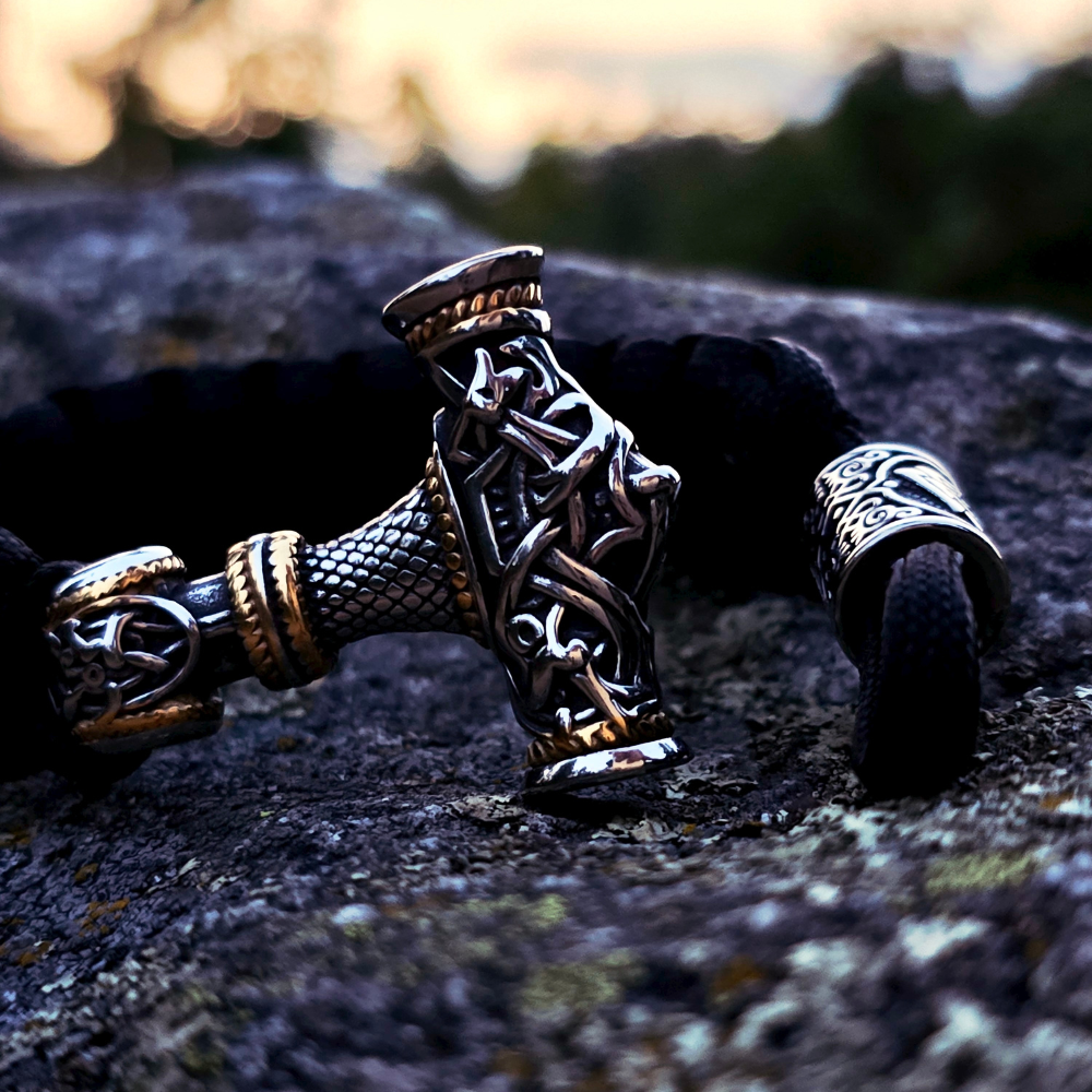 Armband "Thor-Mjölnir" Paracord – verschiedene Farben