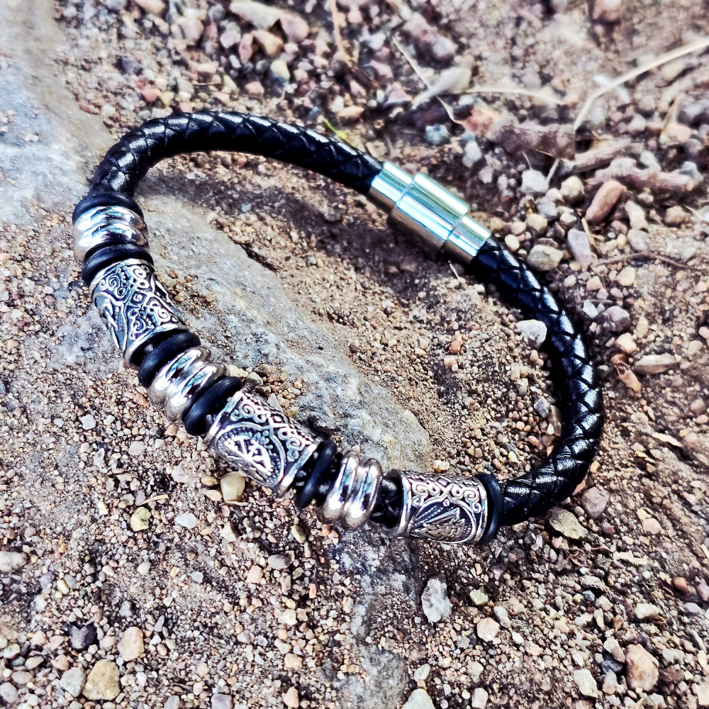 Lederarmband "Viking-Amulett"