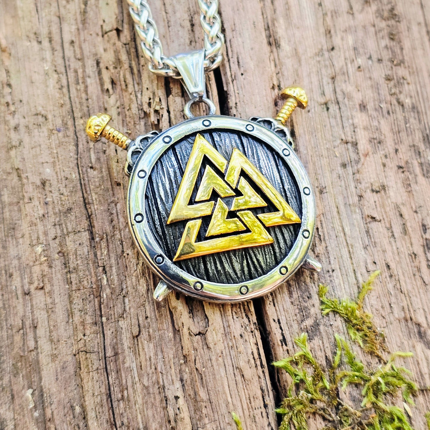 Halsband "Valknut Shield" (2025) Dualtone