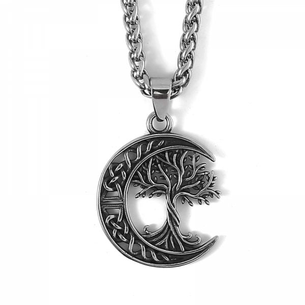 Halsband "Yggdrasil och Månen"