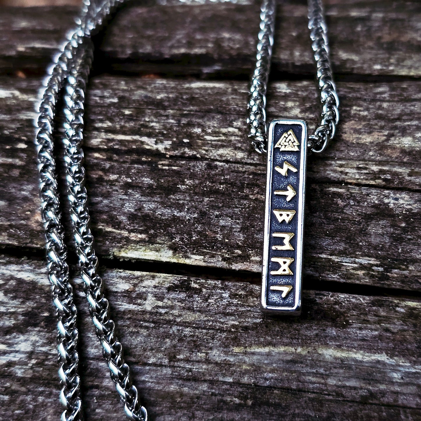 Necklace "Nordic Runes Bar"