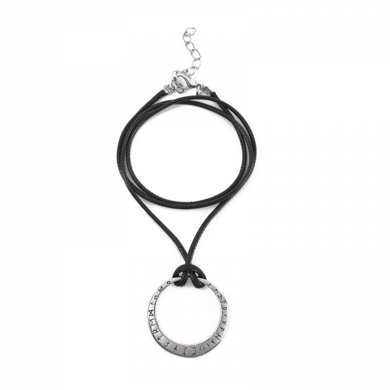 Halsband "Runicwheel" leather
