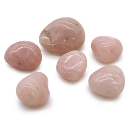 Rosenquarz, Qualität A - Trommelsteine