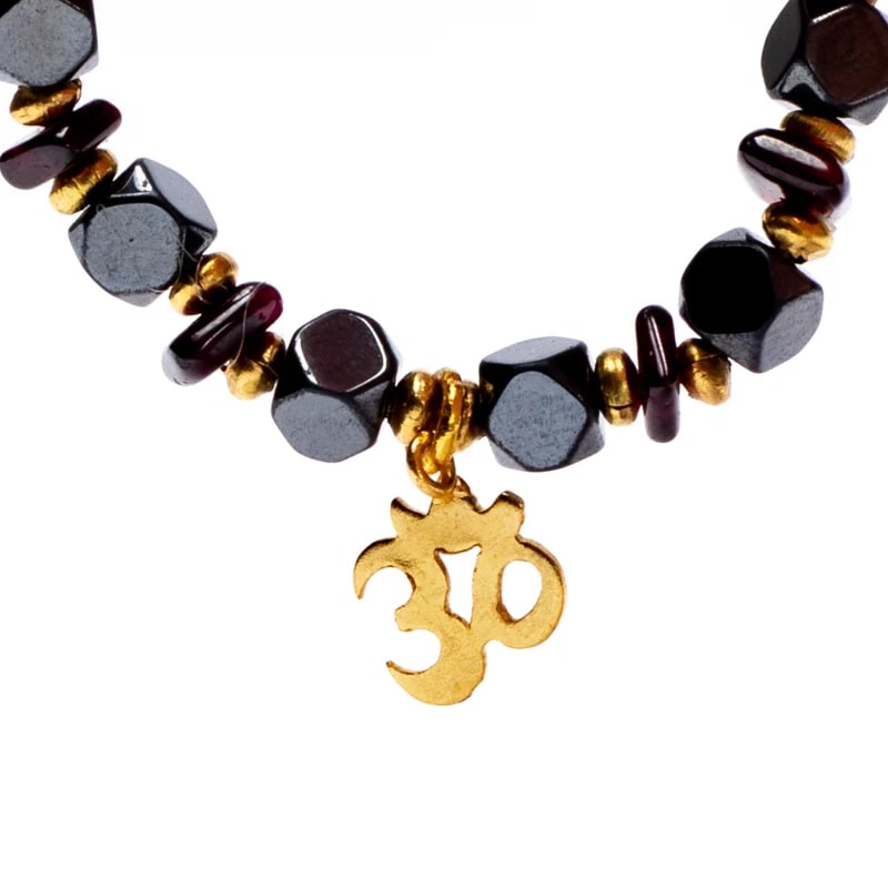 Armband "Hämatit & Granat"
