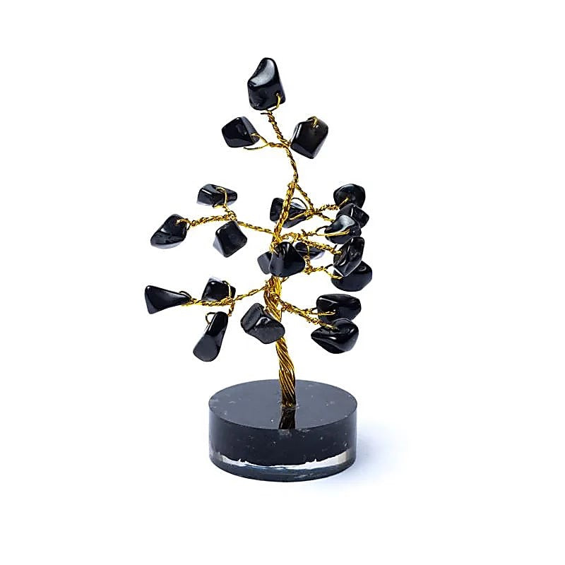 Edelsteinbaum – 80 mm „Schwarzer Achat“