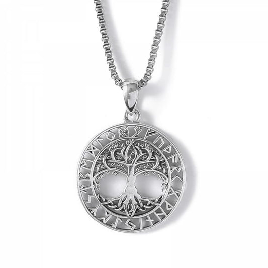 Rune Necklace “Yggdrasil” – Necklace in 925 Sterling Silver