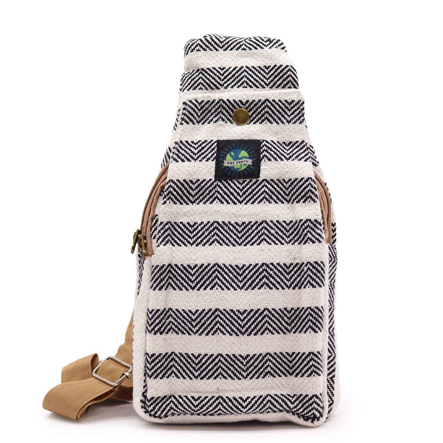 Shoulder bag "Bohemian" โ Black-White