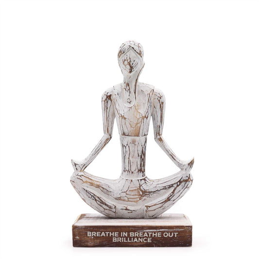 Yoga statue "Breathe in, breathe out"