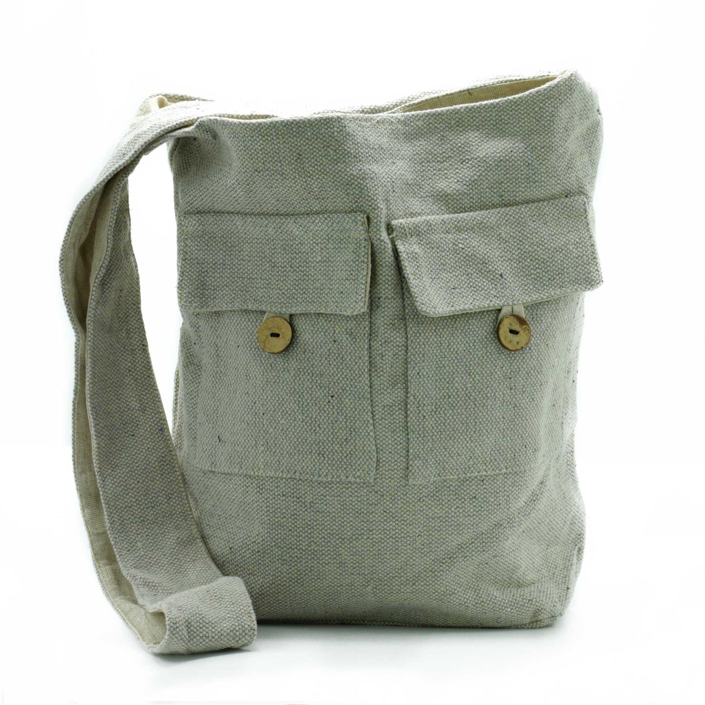 Fickväska i Bomull - Sten, 36cm
