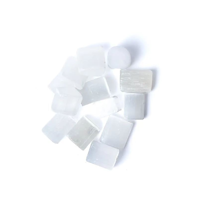 Selenit (Satinspat), A-Qualität – Trommelsteine