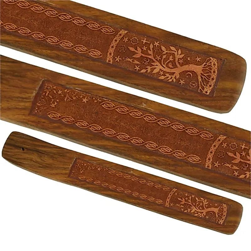 Räucherstäbchenhalter aus Akazienholz