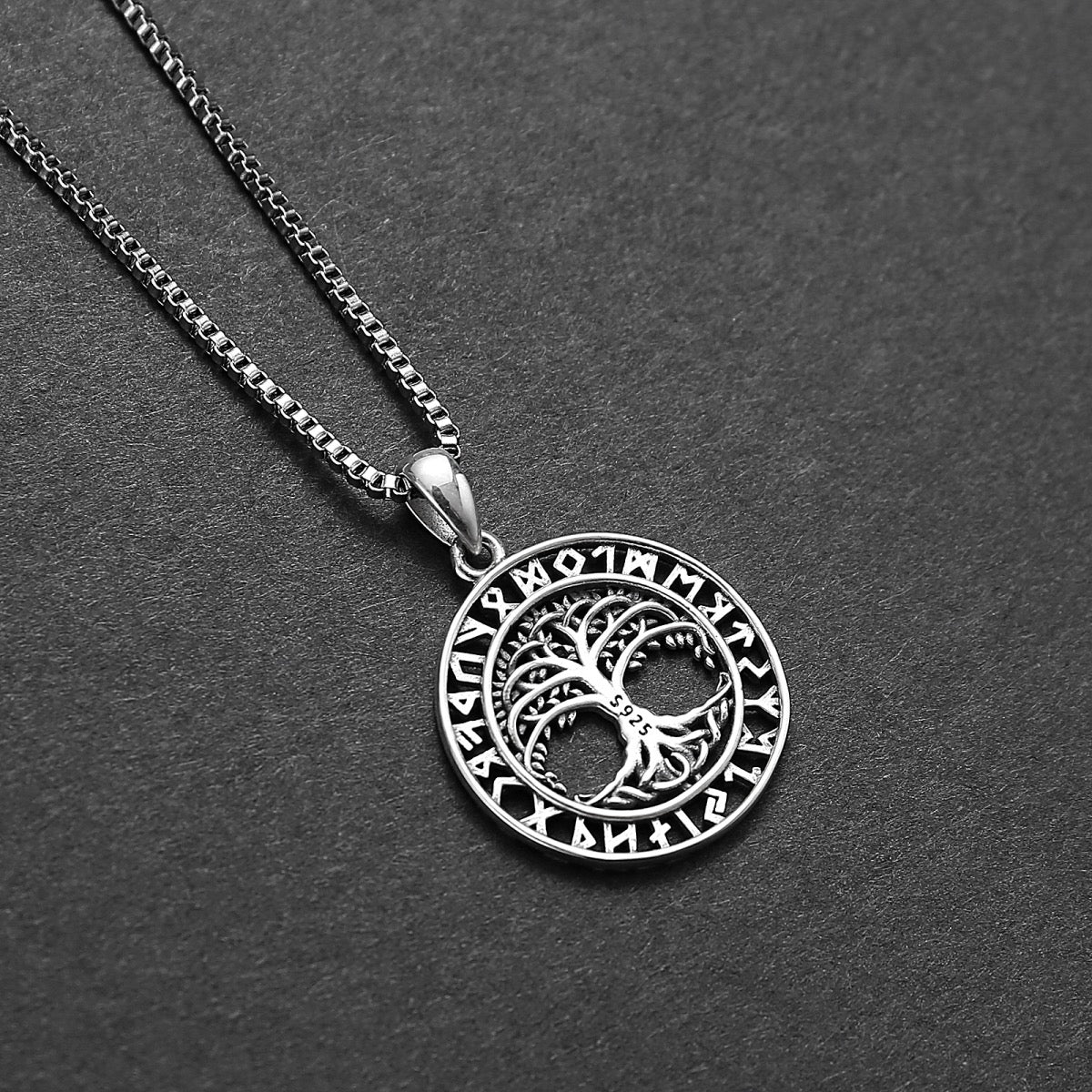 Rune Necklace “Yggdrasil” – Necklace in 925 Sterling Silver