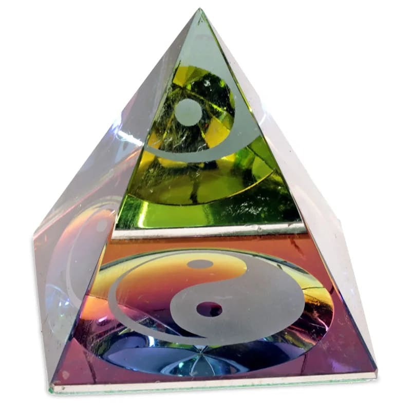 Kristallpyramide - Yin Yang