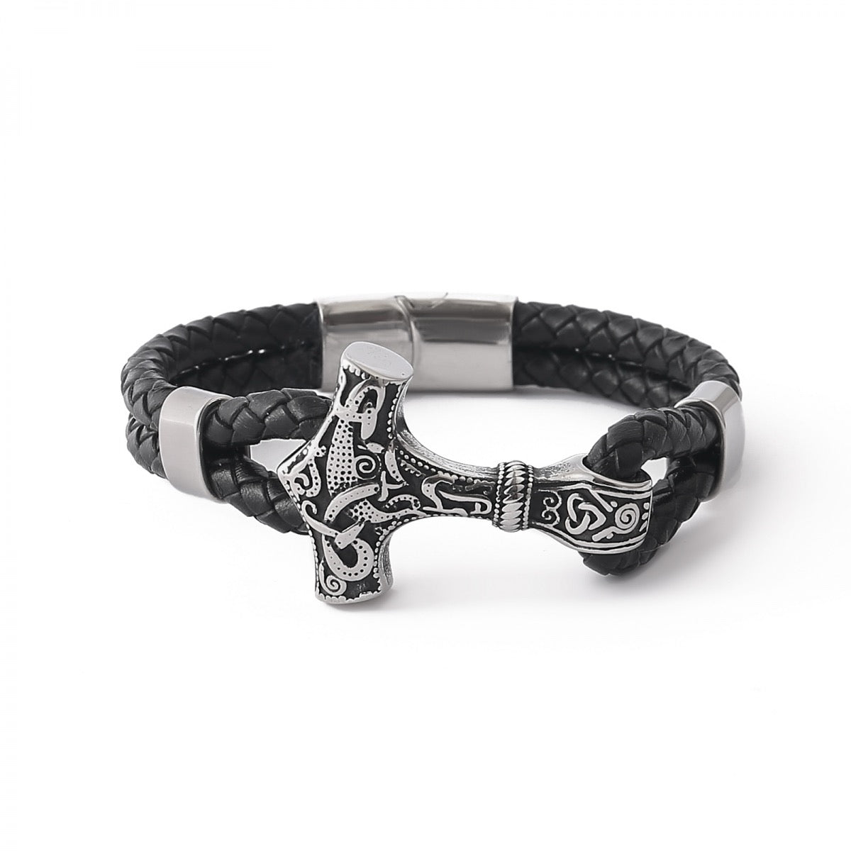 Lederarmband Mjölnir – verschiedene Farben