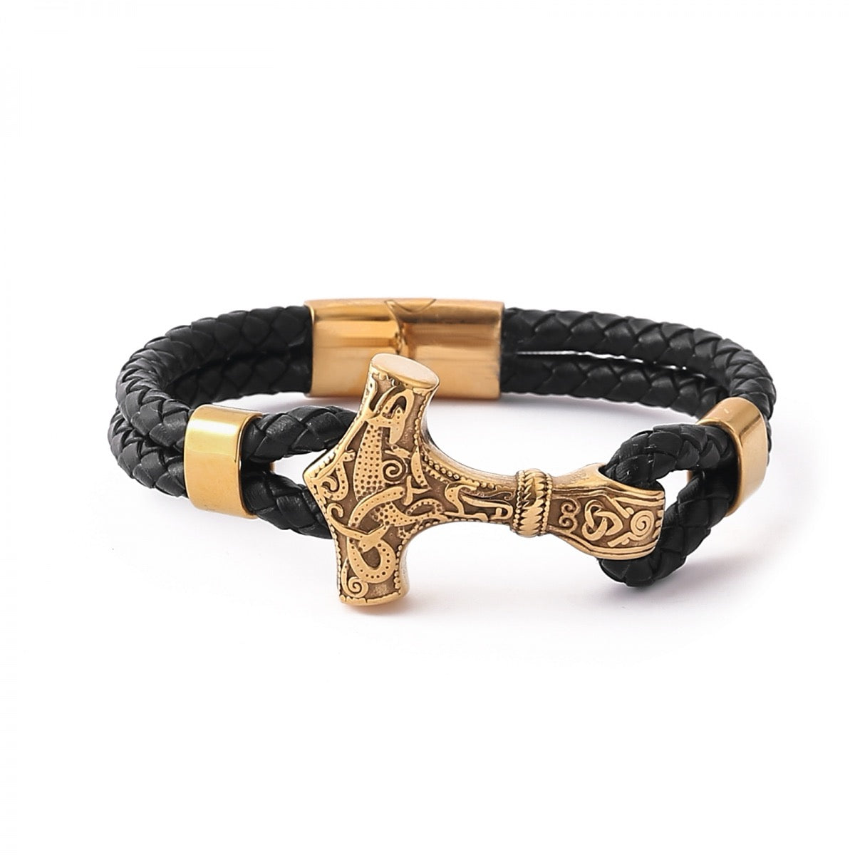 Lederarmband Mjölnir – verschiedene Farben