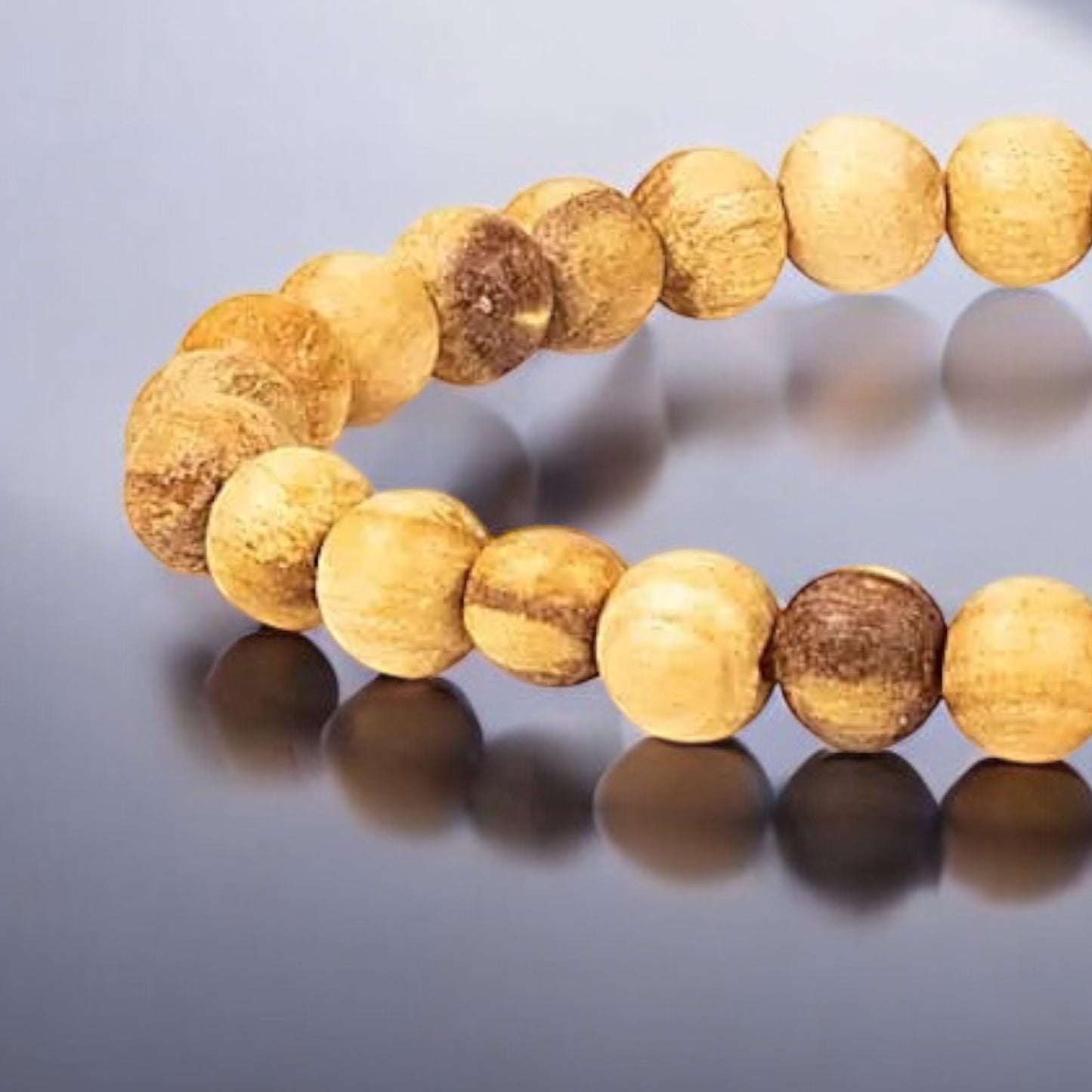 Palo Santo Armband, runde Perlen - Größe "S"
