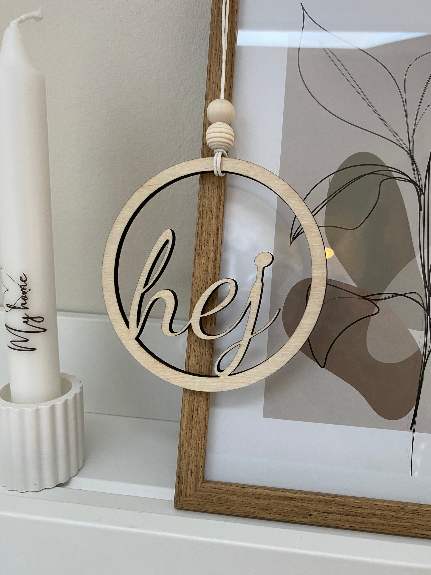 🌿 „Hej“-Hänger aus Holz – Stilvolle Begrüßung für dein Zuhause! 🏡