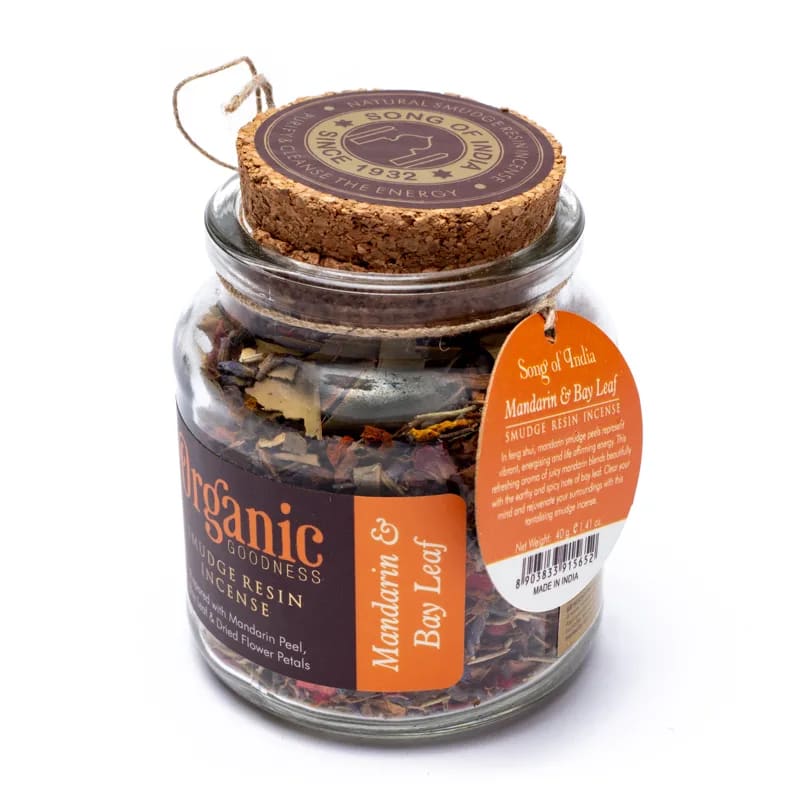 Natürlicher Räucherharz für Aromatherapie "Mandarine & Lorbeerblatt"