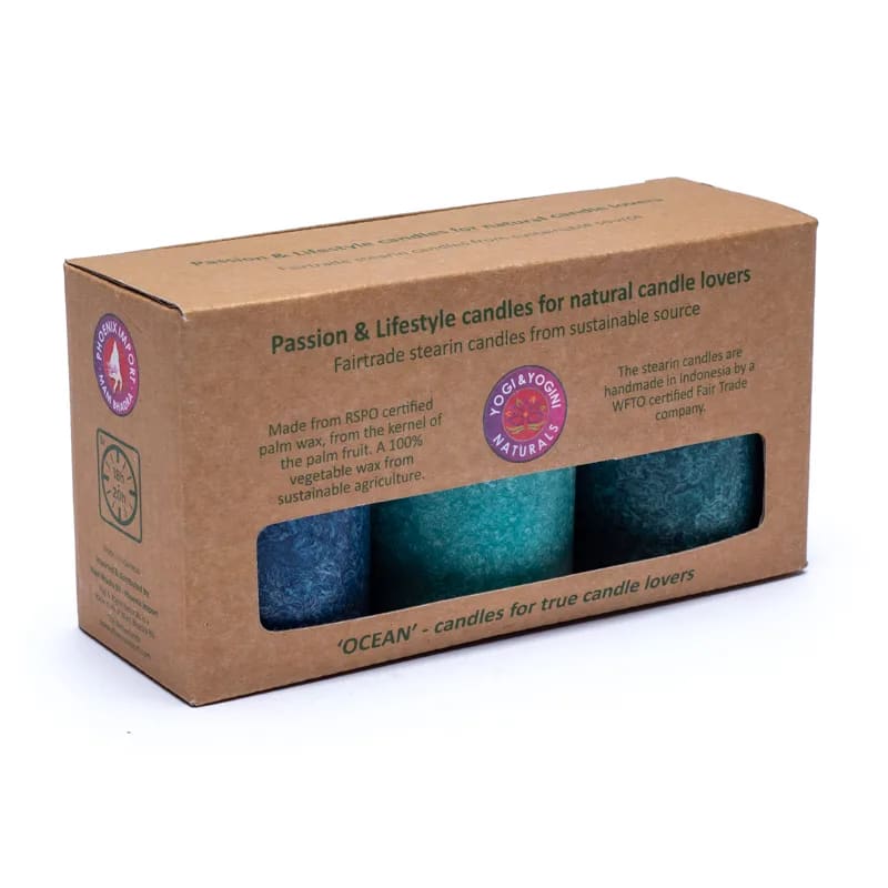 Kerzenset "OCEAN" im 3er-Pack "Yogi & Yogini"