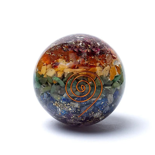 Orgonite Ball - 7 Chakras 55mm