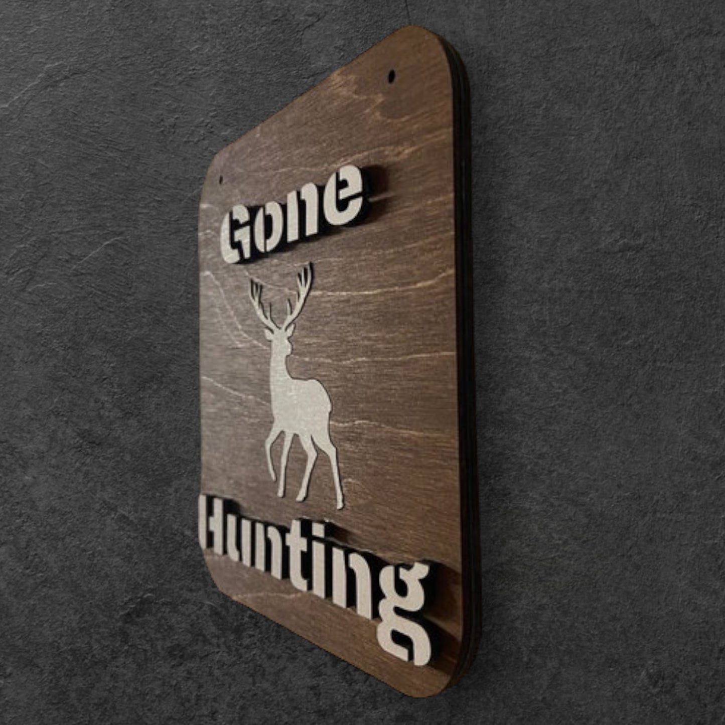 Wanddekoration „Gone Hunting“