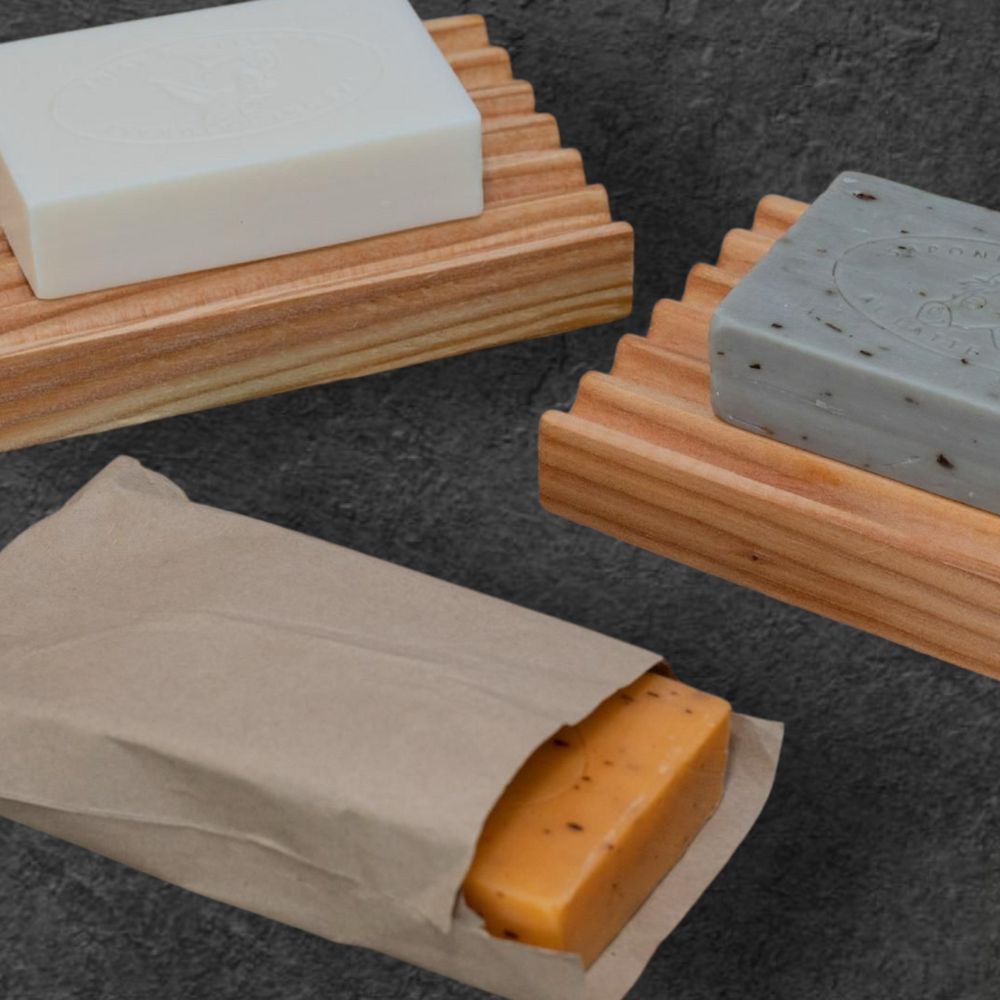Seifenhalter aus geöltem Lärchenholz – umweltfreundliche Badaccessoires für Naturliebhaber