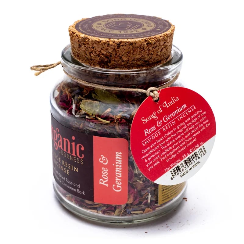 Natürlicher Räucherharz für Aromatherapie "Rose & Geranium"