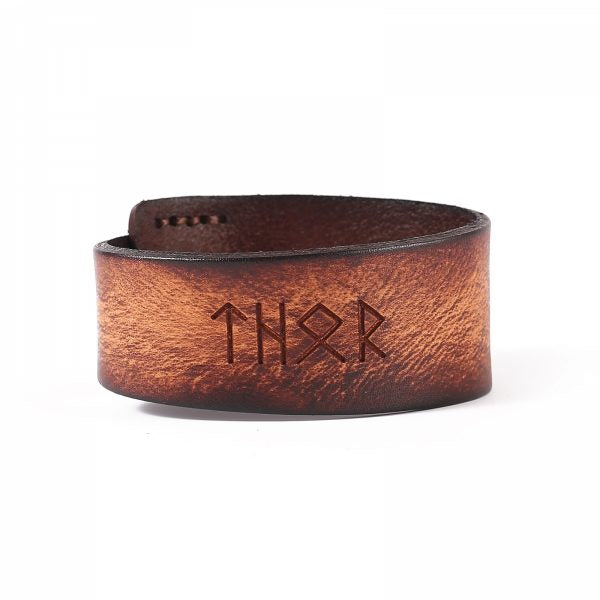 „Thor“ Armband aus Premium-Leder, erhältlich in mehreren Farben