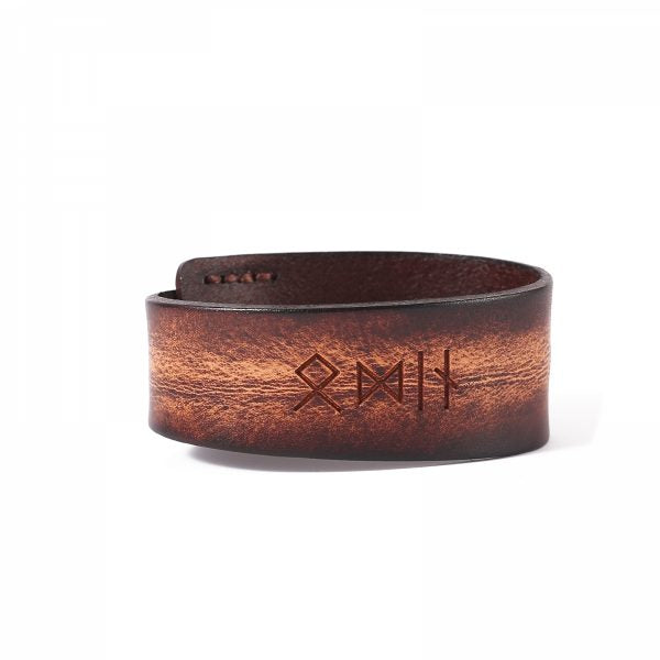 „Odin“ Armband aus Premium-Leder, erhältlich in mehreren Farben