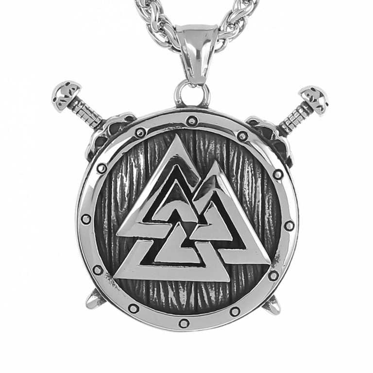 Halskette "Valknut Schild" (2025)