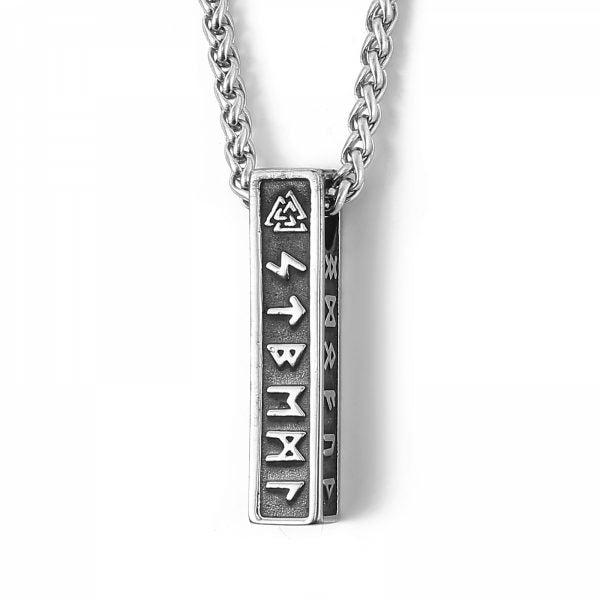 Halskette „Nordic Runes Bar“ – verschiedene Farben