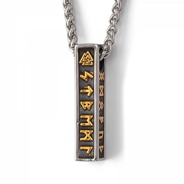 Halskette „Nordic Runes Bar“ – verschiedene Farben