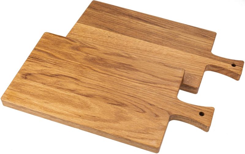 Schneidebrett mit Griff aus geölter Eiche – 40x20cm
