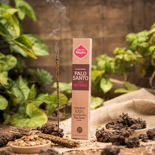 Sagrada Madre Rökelsepinnar "Palo Santo och Myrra"