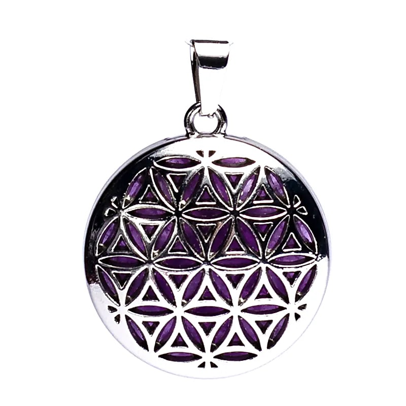 Edelsteinanhänger Amethyst "Blume des Lebens" (2025)