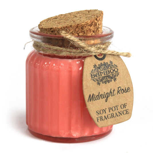 Ljus av sojavax i glasburk – Midnight Rose