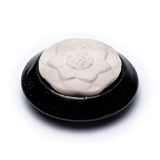 Aromastein-Diffusor „Lotus“ schwarz – 75 mm