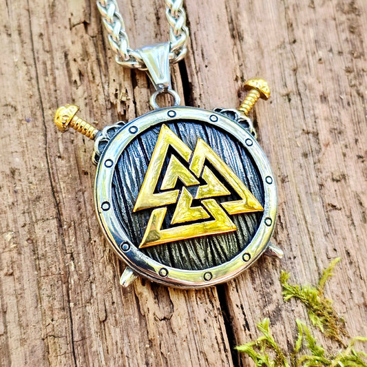 Halskette "Valknut Schild" (2025)