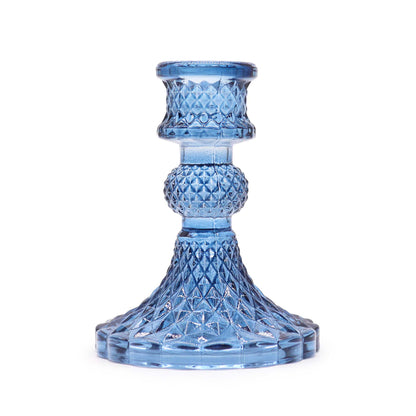 Vintage Ljushållare – Glas Kungblå