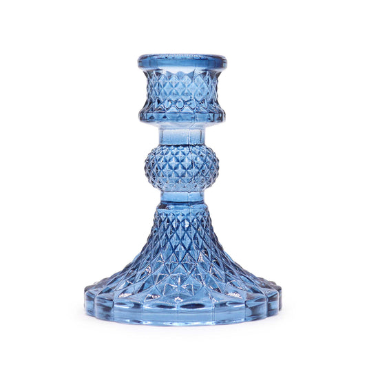 Vintage Ljushållare – Glas Kungblå