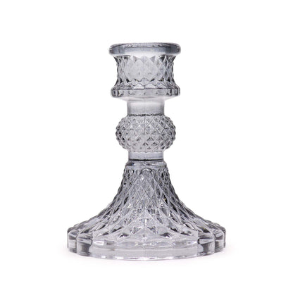 Vintage Ljushållare – Glas Midnattsgrå