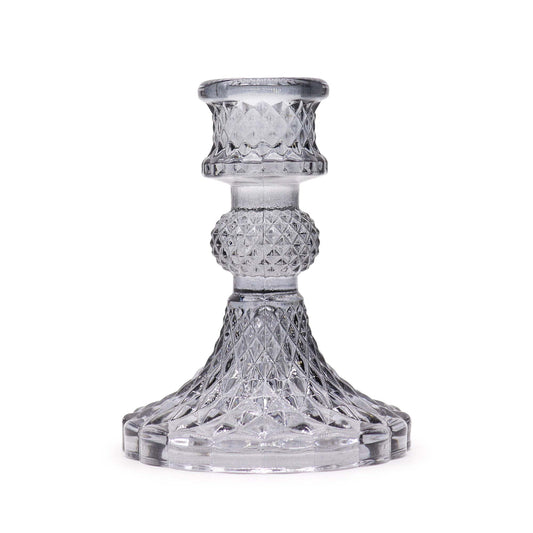 Vintage Ljushållare – Glas Midnattsgrå