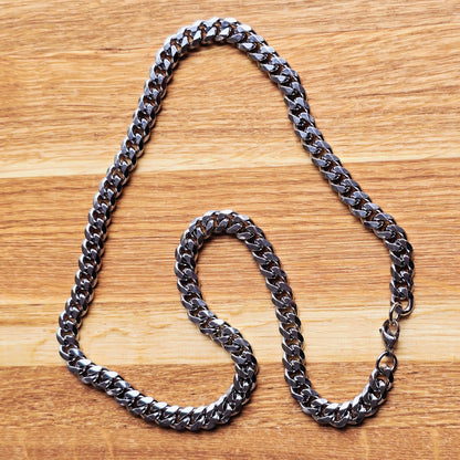 Linkchain halskedja 9mm – rostfritt stål