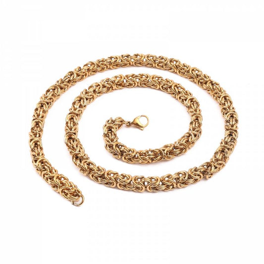 Kedjehalsband ”Sigtuna” – King Chain Guld